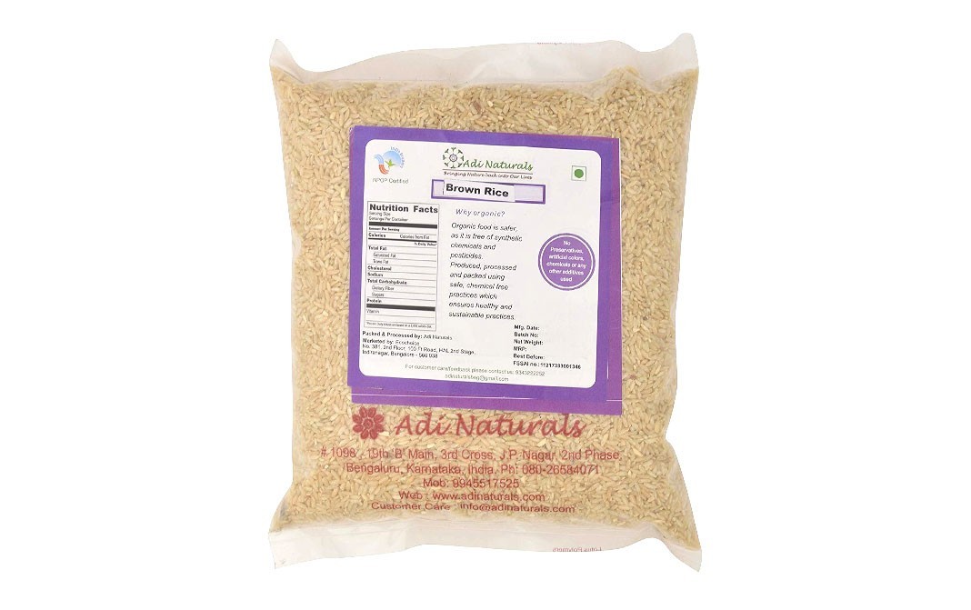 Adi Naturals Brown Rice    Pack  500 grams